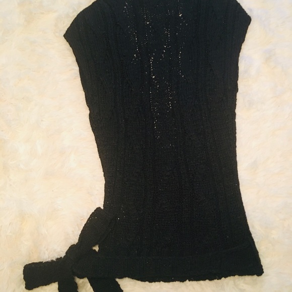 BEBE Knitted Wrap-around Sweater - Picture 2 of 4